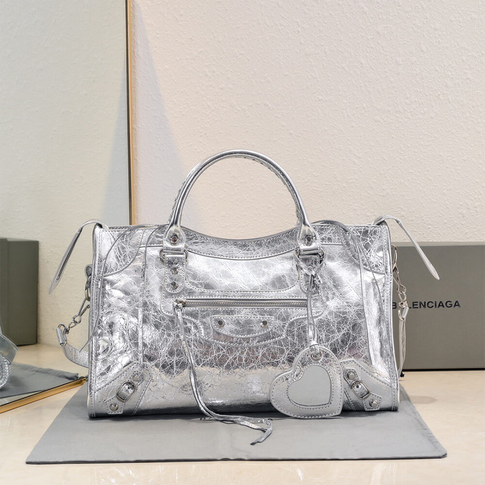 Balenciaga Women s Le City Bag Medium(HIGH-END GRADE)