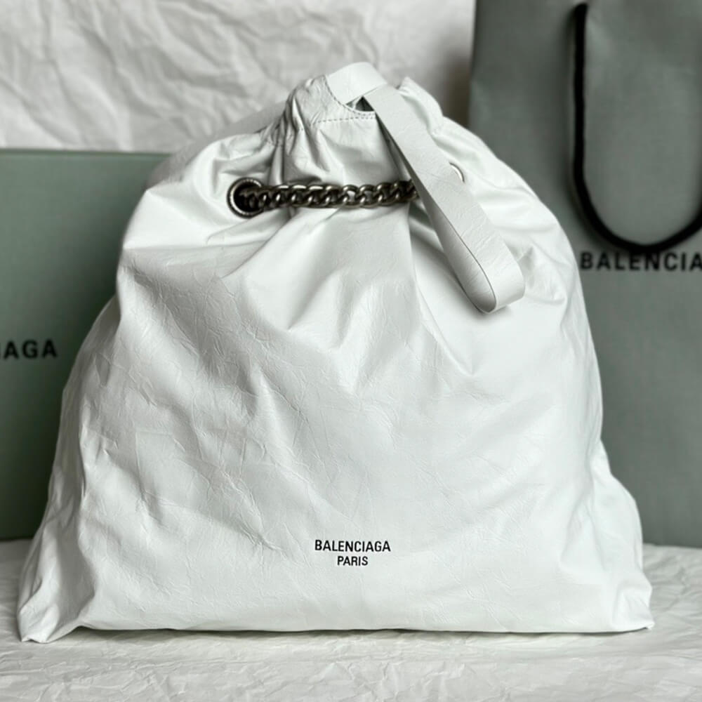 Balenciaga Women s Crush Tote Bag Medium(HIGH-END GRADE)